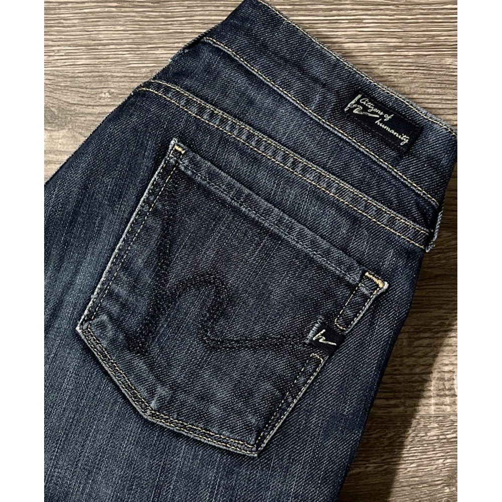 Citizens Of Humanity Amber Low Rise Boot Stretch Dark Wash Jean SZ 27 (30x32)